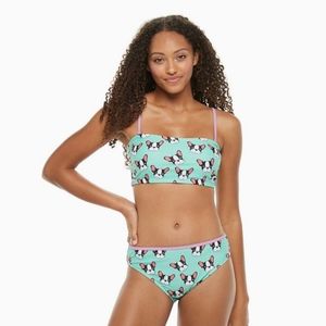 NWT Undercurrent Juniors Convertible Bandeau Bikini Top Sz L 🐶
